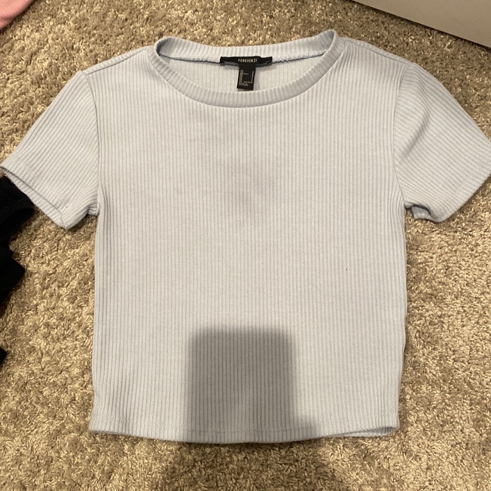 baby blue tee